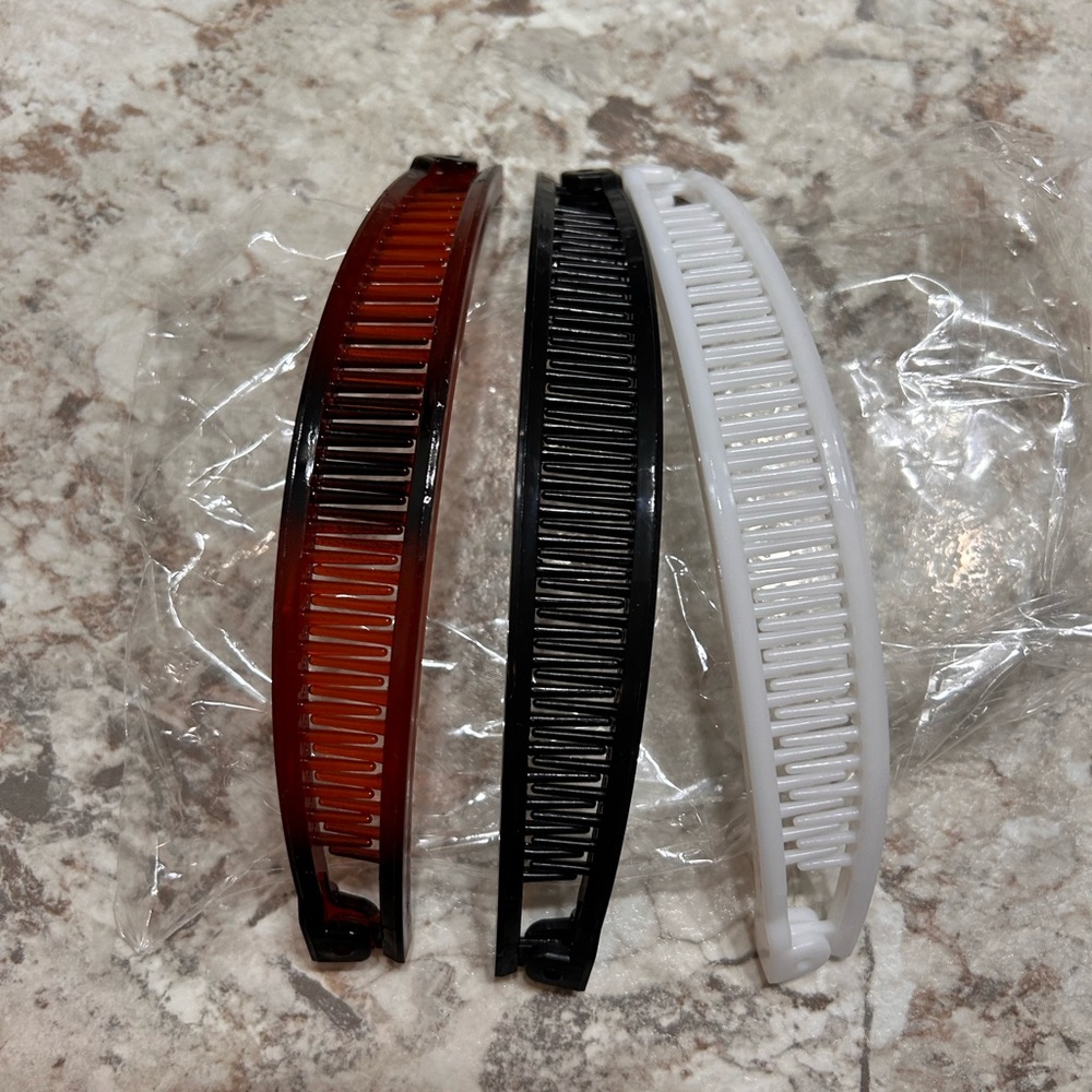 Banana hair clips